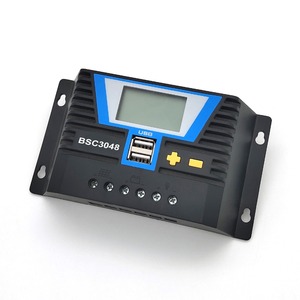 Controlador Solar PWM 20A 30A 60A 80A 12V/24V o 12V 24V 36V 48V, regulador de batería de litio de luz, Control de tiempo Dual y USB - Product Image 3