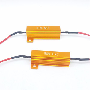 12V LED uyarı ışığı iptal yük direnci decode 50W 6RJ araba dönüş sinyal ışıkları Fix hata Canbus yük direnci - Product Image 2