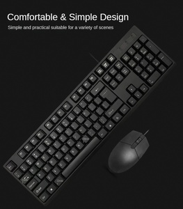 Ergonomic RGB Backlit RGB Office <strong>Keyboard</strong> and <strong>Mouse</strong> Set Waterproof 104-Key Wired <strong>Mouse</strong> and Laptop <strong>Keyboard</strong> Kit in Stock - Product Image 4