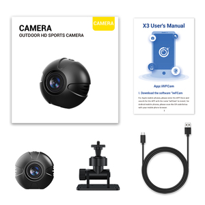 Alta definizione per interni/esterni WiFi telecamera Wireless intelligente a forma di palla sport Mini-telecamera con sensore di visione notturna - Product Image 6