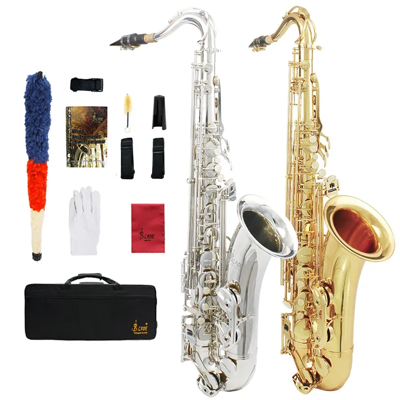 Saxofón tenor con bolsa, instrumento profesional, parte Bb, precio al por mayor