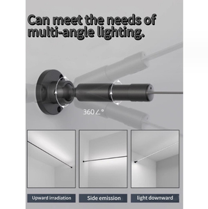Luz lineal Skyline LED de longitud personalizada de gran venta para dormitorio y sala de estar dos fuentes con voltaje de entrada cortable de 12V - Product Image 6