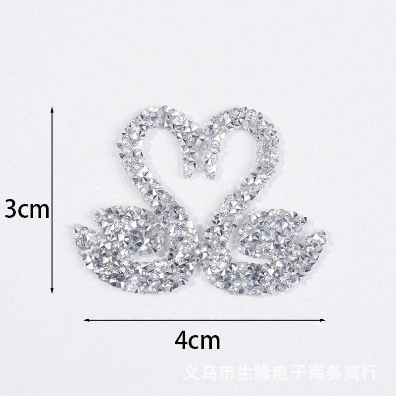 Cygne double argenté