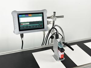 Automatic Online Batch Printing Tij Inkjet Printer Variable Data Expire Date Qr Code Series Number <strong>Coding</strong> Machine