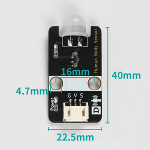 Módulo de sensor de movimiento PIR infrarrojo piroeléctrico Detección de cuerpo humano, interfaz PH2.0, compatible con proyectos Arduino y DIY