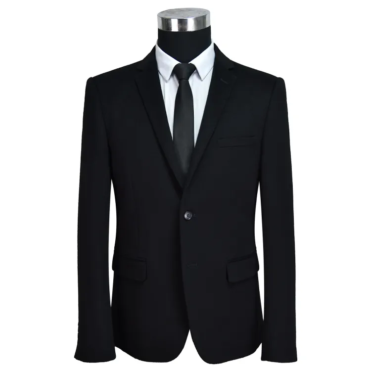 Harga Setelan Formal Pria, Baru Datang Kualitas Tinggi Blazer Hitam Slim Fit Bisnis Formal Pria