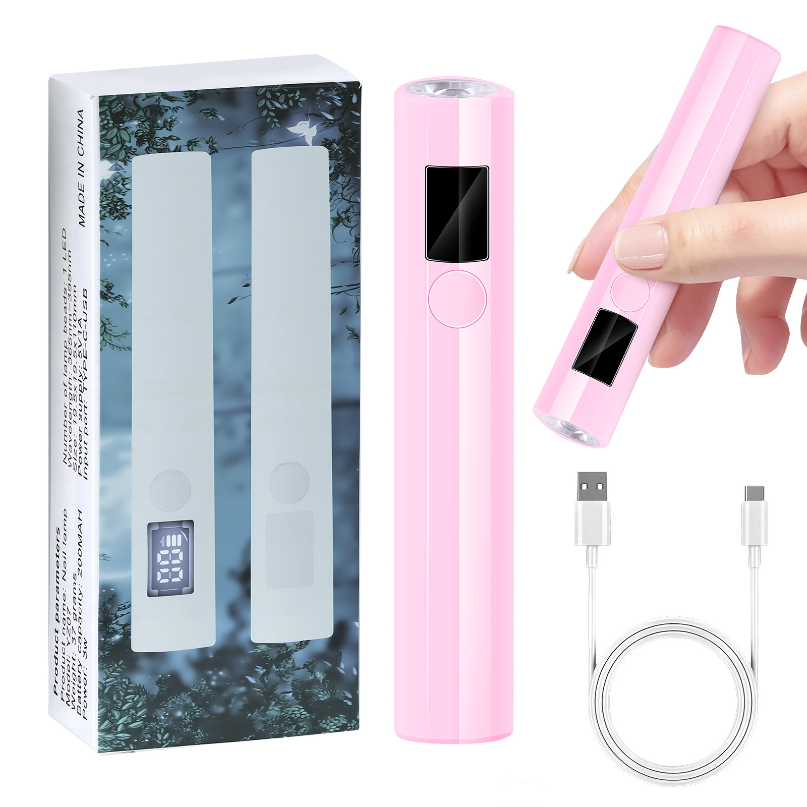 Lumière simple ligne yz07 rose