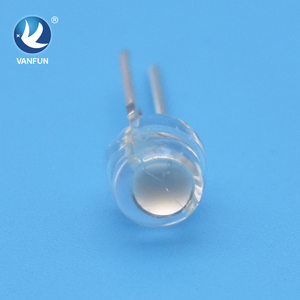 Vancfun หลอดไดโอด LED แบบจุ่ม4.8/5มม. เลนส์สีขาวใสมุมมอง120องศาช่องรับแสง5โวลต์รู1000 455nm ไดโอด460nm - Product Image 4