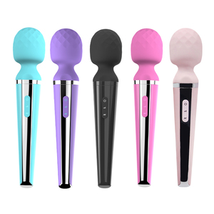 Đầy Màu sắc USB có thể sạc lại mạnh mẽ Microphone <span class=keywords><strong>AV</strong></span> Wand Massager cơ thể nữ massage Silicone Vibrator không thấm nước đồ chơi tình dục cho phụ nữ - Product Image 4