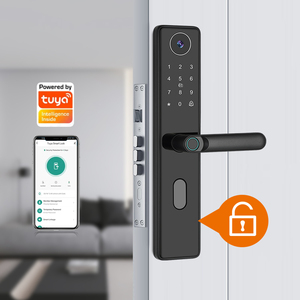 Di alta qualità Tuya Smart serratura della porta con riconoscimento delle impronte digitali con la Password della scheda Ic App di accesso remoto Smart serratura della porta di sicurezza - Product Image 1