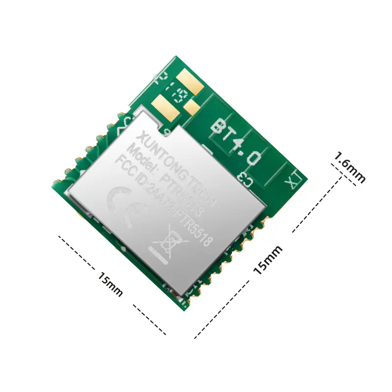 PTR5518 BT 4 Nordic nRF51822低電力ワイヤレス通信マイクロBluetoothモジュール