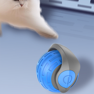 Juguetes interactivos de hierba gatera de plástico, pelota eléctrica automóvil para mascotas, pelota rodante automática, juguetes inteligentes para gatos para entrenamiento - Product Image 2