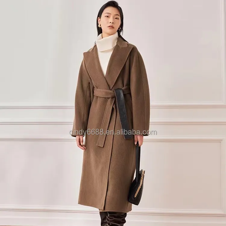 Зимнее шерстяное пальто женская одежда 2024 осенне-зимнее НОВОЕ Пальто утепленное шерстяное пальто осенне-зимняя одежда для женщин длинное