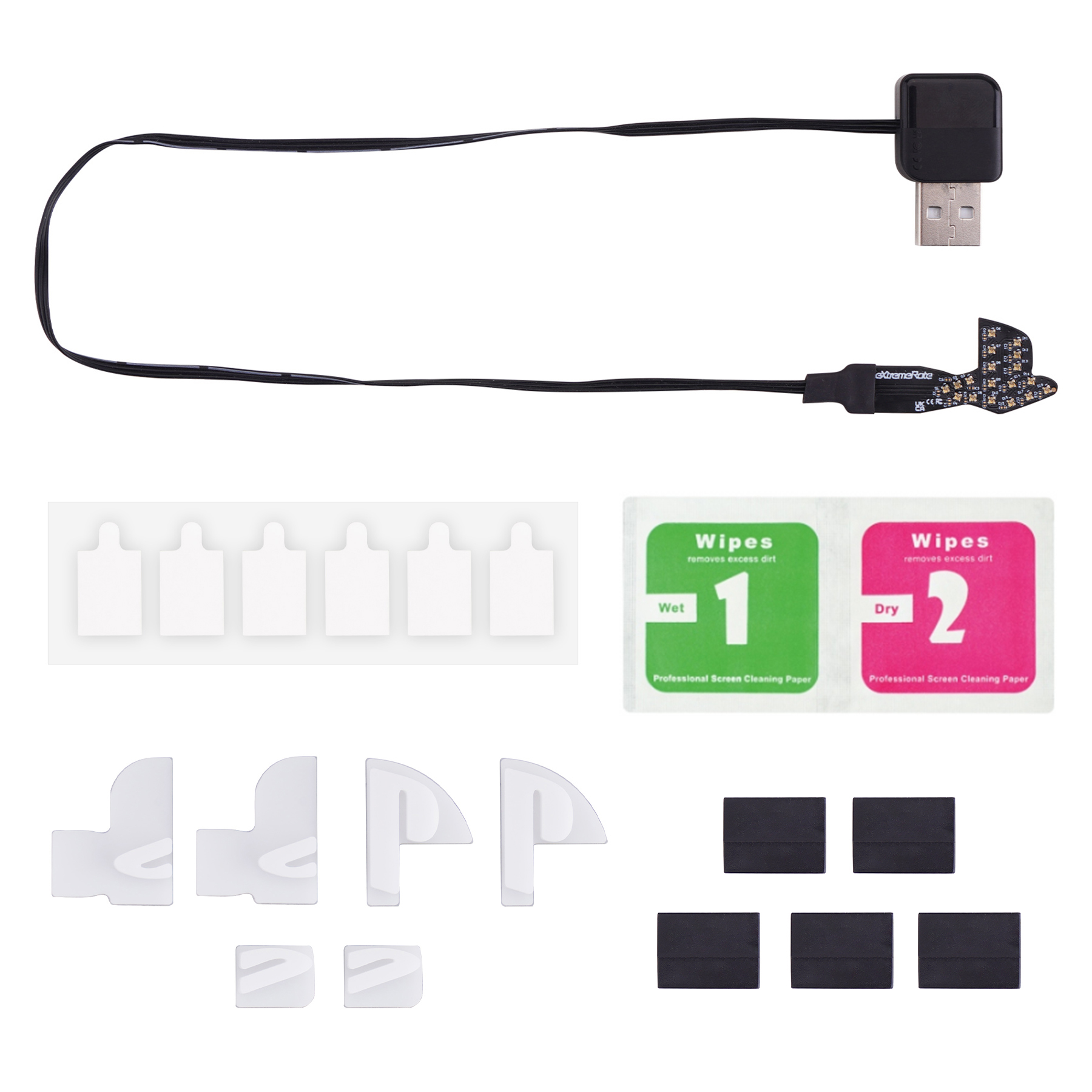 ชุดไฟ LED RGB โลโก้แบบอัปเกรด สีผสม สำหรับ PS5 Slim/Pro