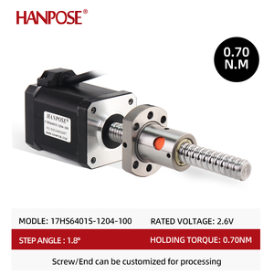17hs 6401S-Sfu1204 Moer Schroef 300Mm 42 Stappenmotor 70n.cm 1.7a Voor 3d Printer Lineaire Ballscrew Stappenmotor Nema17 - Product Image 2