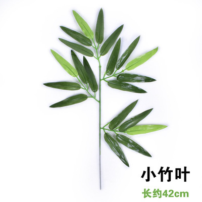Petites feuilles de bambou enduites de colle