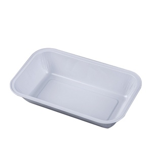 A170定制标志航空餐饮服务铝箔容器航空食品储存带盖饭盒
