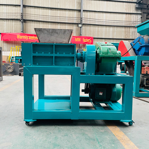 高荷重耐力スクラップ重い溶融PVC HDPE PP PETスクラップデュアルシャフトシングルモーターシュレッダー
