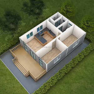 Sẵn sàng thực hiện đúc sẵn 40ft 20ft mở rộng container Nhà 5 phòng ngủ prefab xây dựng Modular Home Casa contenedor - Product Image 4