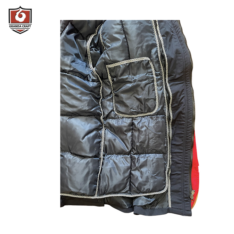 Black Long Sleeve Workwear Garments  Safety Winter Jacket 6