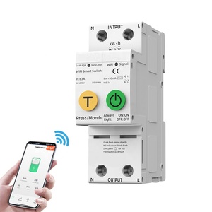 63A 2P tuya WiFi akıllı zamanlayıcı kontrolü devre kesici aşırı akım altında gerilim koruma güç monitör ayarlanabilir anahtarı - Product Image 1