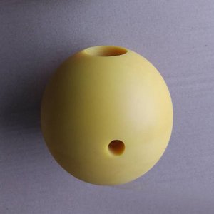 カスタム<span class=keywords><strong>1</strong></span>インチ掘削固体プラスチックPOMデルリンボールスルーホール付き