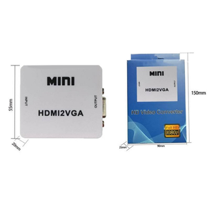 Convertidor de alta calidad 1080P Mini HD MI a VGA Convertidor de entrada Mini HD MI a salida VGA para proyector de computadora portátil - Product Image 2