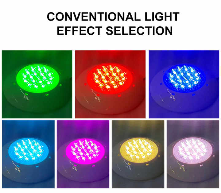Rgb3in1 ac12v ip68 עמיד למים הוביל מתחת למים בריכת שחיה מנורה