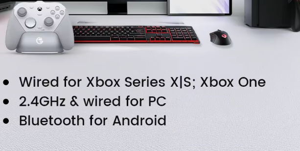 Blanc--G7 PRO--Câblé pour XBX--G7 PRO--Pas de Gamepass