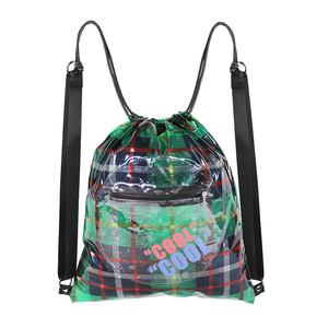 Mochila con cordón impermeable con cierre de cordón, bolsa deportiva con cordón, multiusos - Product Image 6