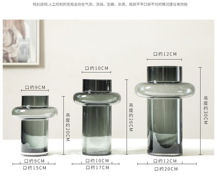 2021 Hot Sell  Beauty Design Glass & Crystal Vases Glass Vases Modern Glass Flower Vase