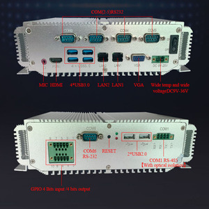 工厂廉价迷你电脑5205U中央处理器英特尔DDR4 VGA高清2局域网COM瘦客户端一体机工业迷你电脑 - Product Image 2