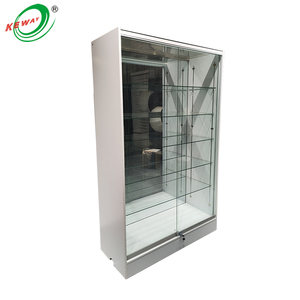 Keway Tùy Chỉnh Trắng LED Ánh Sáng Tempered Glass MDF Hiển Thị Tủ Khói Cửa Hàng Hiển Thị Tủ - Product Image 3