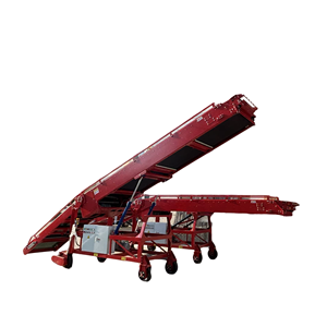 Transportador de cinta telescópica Transportador telescópico de descarga de carga de para camiones y contenedores Sin carga de muelle - Product Image 1