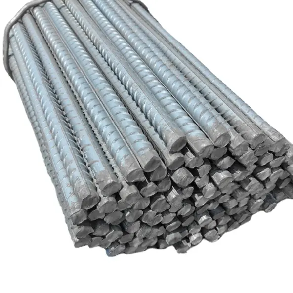 Tondo per cemento armato in acciaio da 10mm 12mm Hrb400 Hrb500 barre di ferro deformate in acciaio per la costruzione