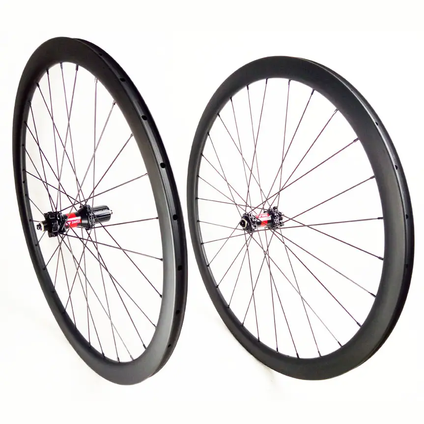 Carbon 700C High Quality Bike Wheel with DT350 Hub 1420 Spokes Road Clincher Disc Brake Bicycle Wheel China 38mm Depth V Brake