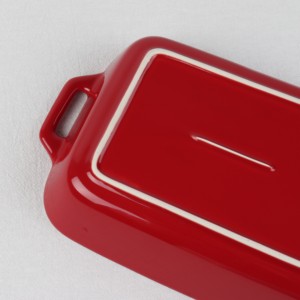 Rectangular Ceramic <strong>Baking</strong> Pans 8.5&quot;inch for Cooking Kitchen Set Porcelain Nordic Dish Bakeware Sets - Product Image 5