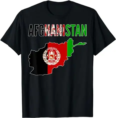 Toptan afganistan ülke haritası bayrak T-Shirt talep üzerine baskı özel Afgan tasarım gömlek süblimasyon pamuklu yuvarlak boyun  Tees