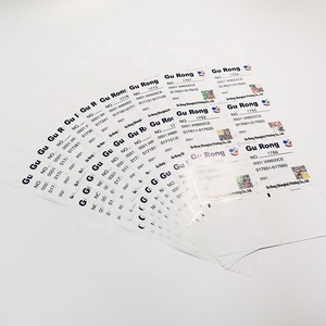 Di nuova concezione stampati personalizzati dati variabili QR codice a barre etichette con unico contenuto per ogni etichetta