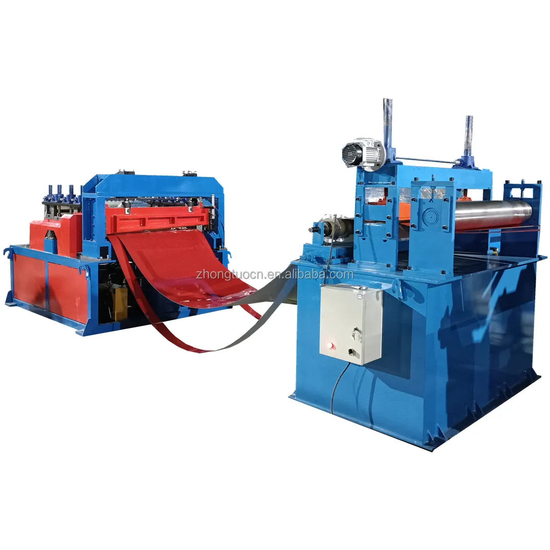 Fully automatic steel coil cut to length machine metal sheet slitting line roofing slitting machine
