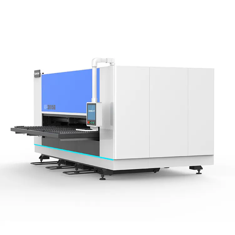 Máquina de corte a laser da fibra do tipo da plataforma sf1530g manual para o equipamento e processamento da peça
