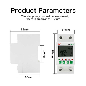 Interruttori WIFI Smart MCB Over Curent Timer interruttore digitale sotto-tensione protettore relè di tensione regolabile 220V 63A - Product Image 5