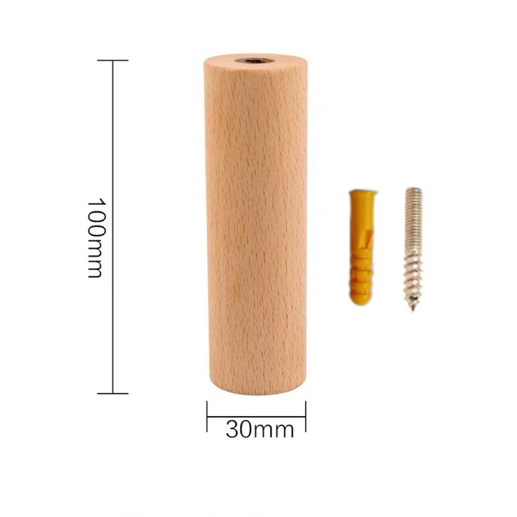 Bois de chêne à bouche droite de couleur beige, 3*10cm