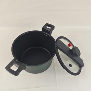 微压不粘家用压力锅6L铁红烧锅自动调节双耳感应家用