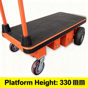 Truk tangan listrik lipat empat roda dengan kapasitas 500kg Motor 400W untuk transportasi kargo industri - Product Image 5