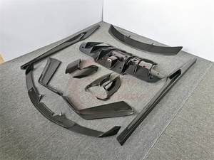 Carbon Bodykit für Ferrari 488 GTB Upgrade im N-Stil Frontstoßstangenlippe Heckdiffusor Seitenschweller Spoilerflügel Seitenschlitz - Product Image 2