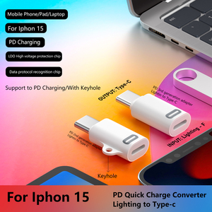 苹果iPhone15 9V3A超级充电转换器8针USB C母对C型公PD快速充电适配器 - Product Image 2
