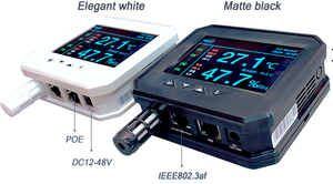 LAN Ethernet de temperatura y humedad sensor de SNMP Modbus TCP IP UDP MQTT RJ45 Puerto interfaz web software detector