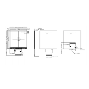 Pannello TFT personalizzato modulo di visualizzazione interfaccia RGB 4 pollici schermo lcd quadrato per Smart Home modulo display lcd - Product Image 1
