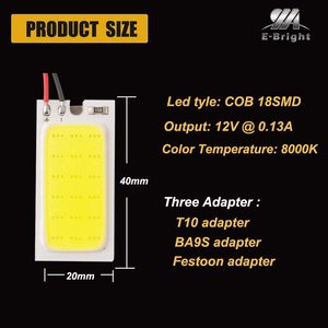 HOLY ไฟ Led T10 Cob W5w Led COB,แผงไฟเพดาน BA9S Festoon แผงไฟอัตโนมัติอุปกรณ์เสริมสำหรับรถยนต์